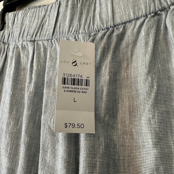 Lou & Grey Crosshatch Softstretch Linen Pants - Picture 7 of 9